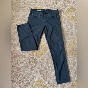 AG Adriano Goldschmied Navy Straight Leg Jeans